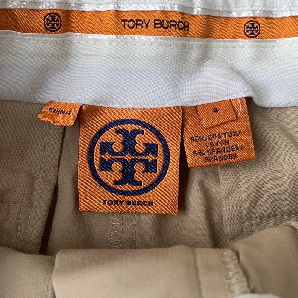 Tory Burch Khaki Bermuda Shorts - Picture 3 of 11